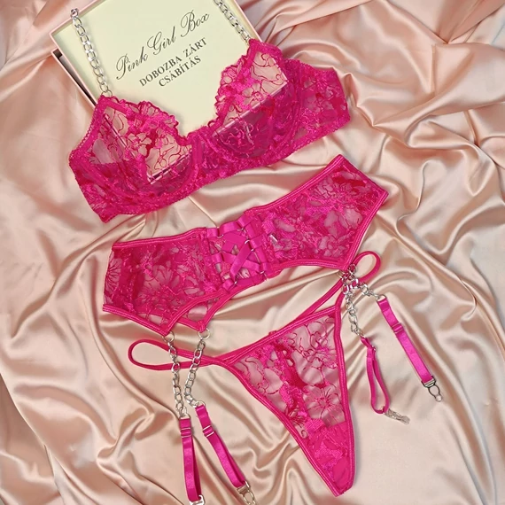 Pink Flower "L" Box